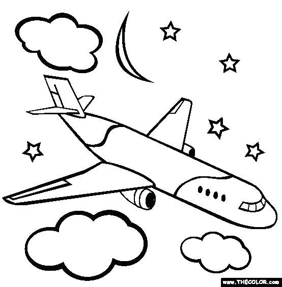 554x565 Transportation Coloring Pages Airplane Coloring Page For Kid