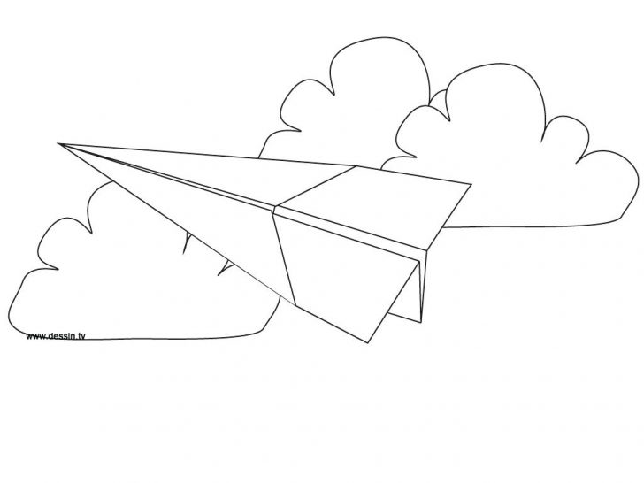 728x546 Airplane Coloring Pages For Preschool Paper Colouring Free
