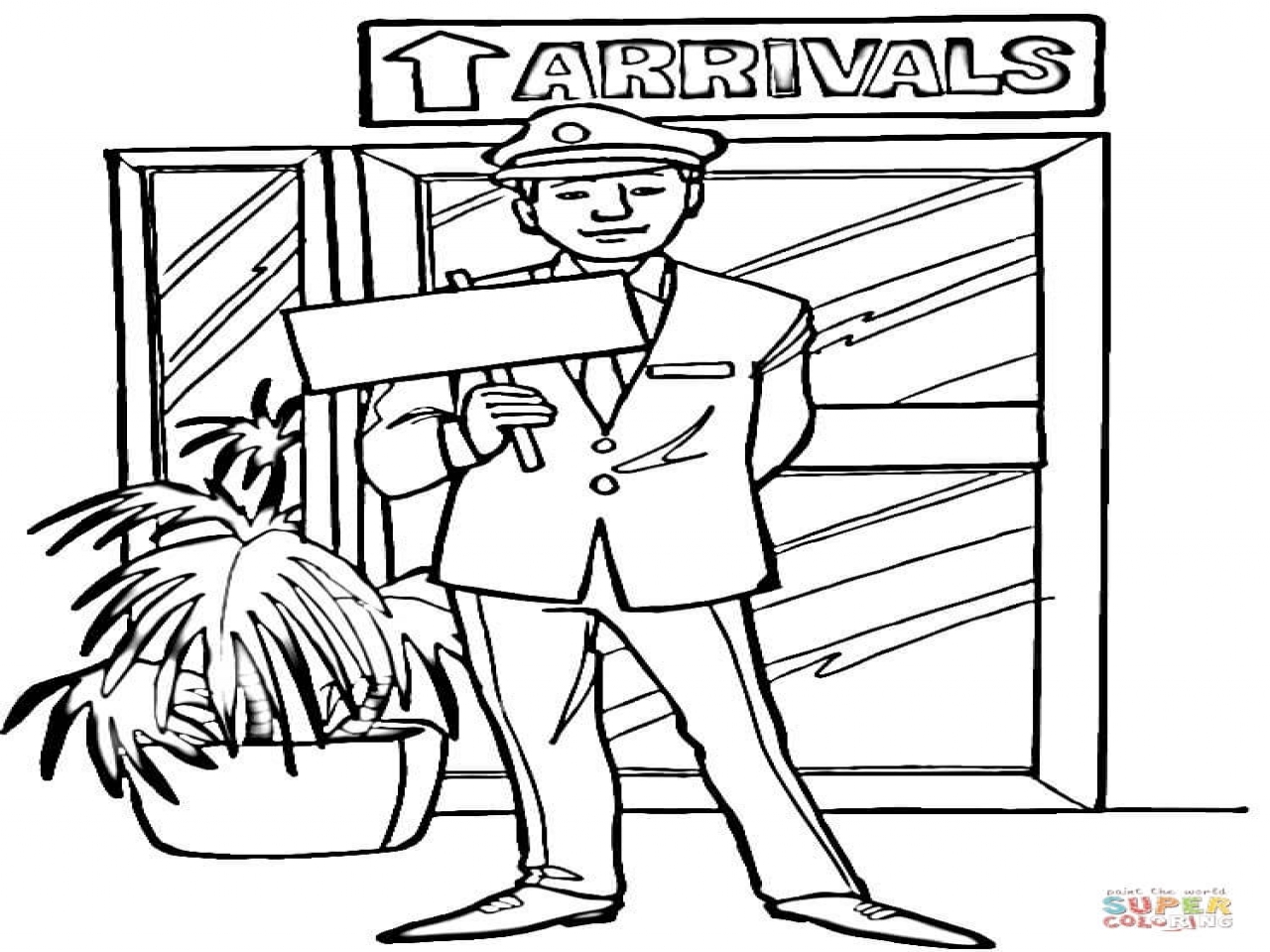 1280x960 Airport Coloring Sheets Pages
