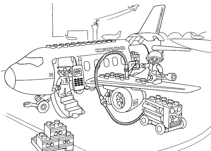 736x525 Lego City Forest Police Coloring Pages Airport Color