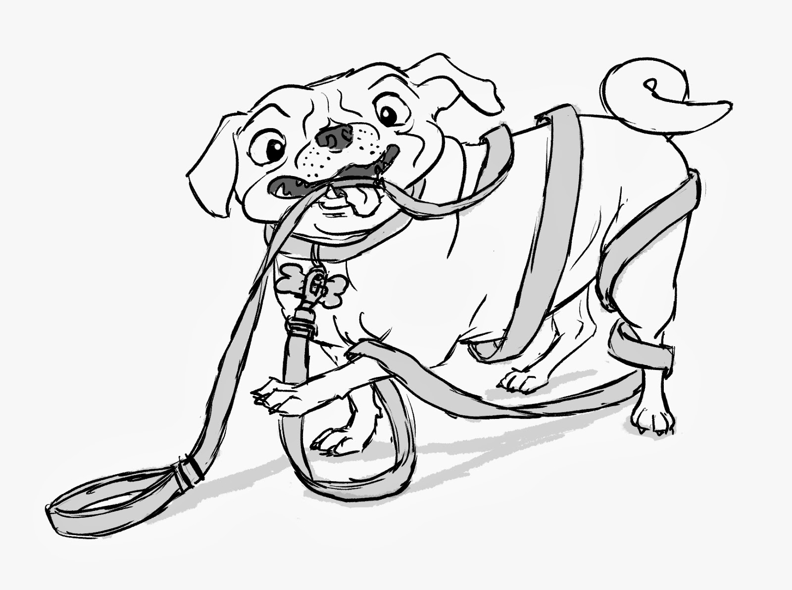 1600x1193 5 Marvelous Pug Coloring Pages