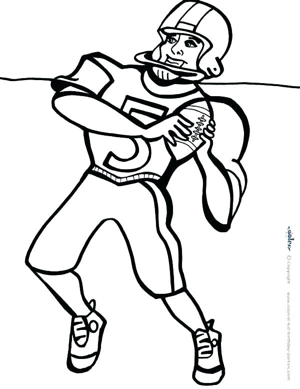 600x777 Football Printable Coloring Pages Football Le Coloring Pages