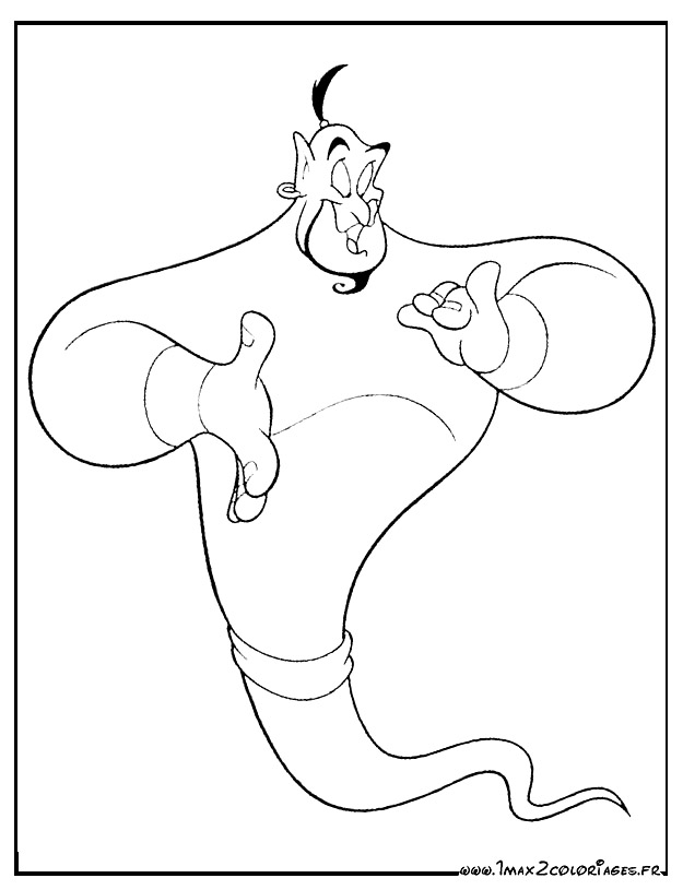 625x815 Disney Aladdin Genie Coloring Pages
