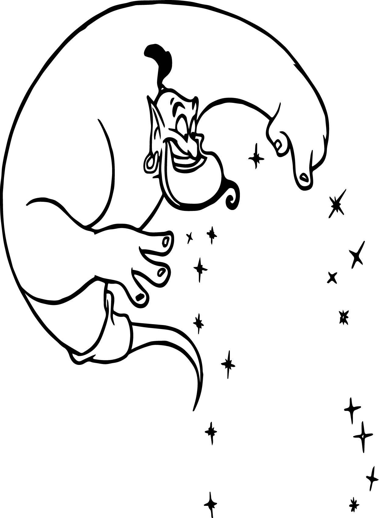 1245x1702 Free Genie Aladdin Coloring Pages Wecoloringpage
