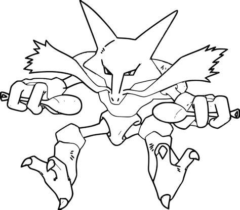 474x416 Marvelous Pokemon Coloring Page 068 Machamp Pics For Alakazam