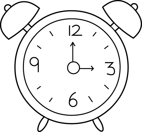 550x511 Alarm Clock Clip Art Black And White