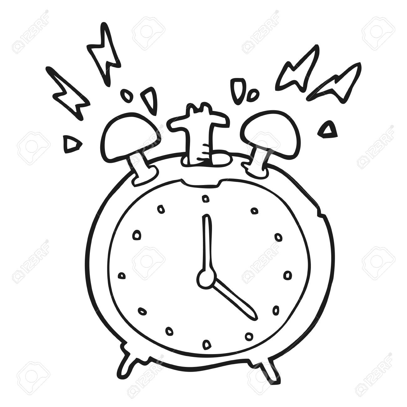 1300x1300 Clock Coloring Page Unique Alarm Line Art Free Clip Resume Also