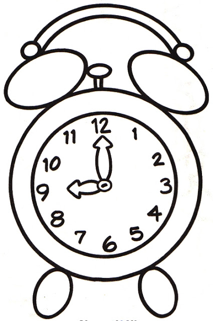 425x640 Clock Coloring Pages 360coloringpages