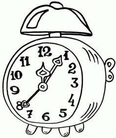 236x280 Printable Clock Coloring Pages For Kids Cool2bkids