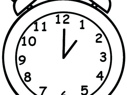 440x330 Alarm Clock Coloring Page Clock Coloring Pages 3 Alarm Clock