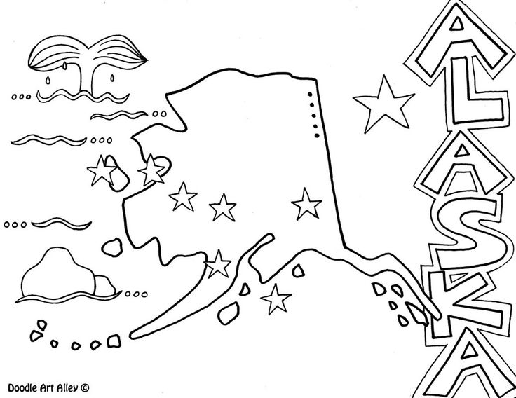 736x568 Alaska Map Coloring Page Color Bros