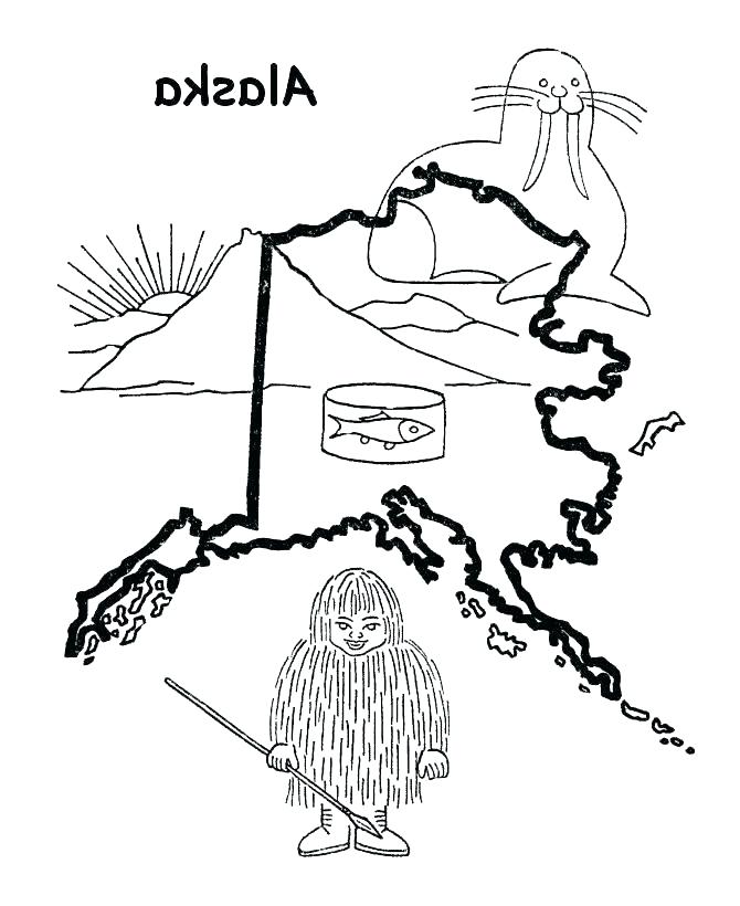 670x820 Alaska Coloring Page State Flag Coloring Page State Flag Coloring