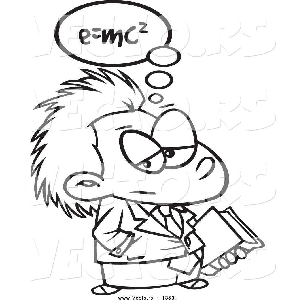 1024x1044 Albert Einstein Coloring Page