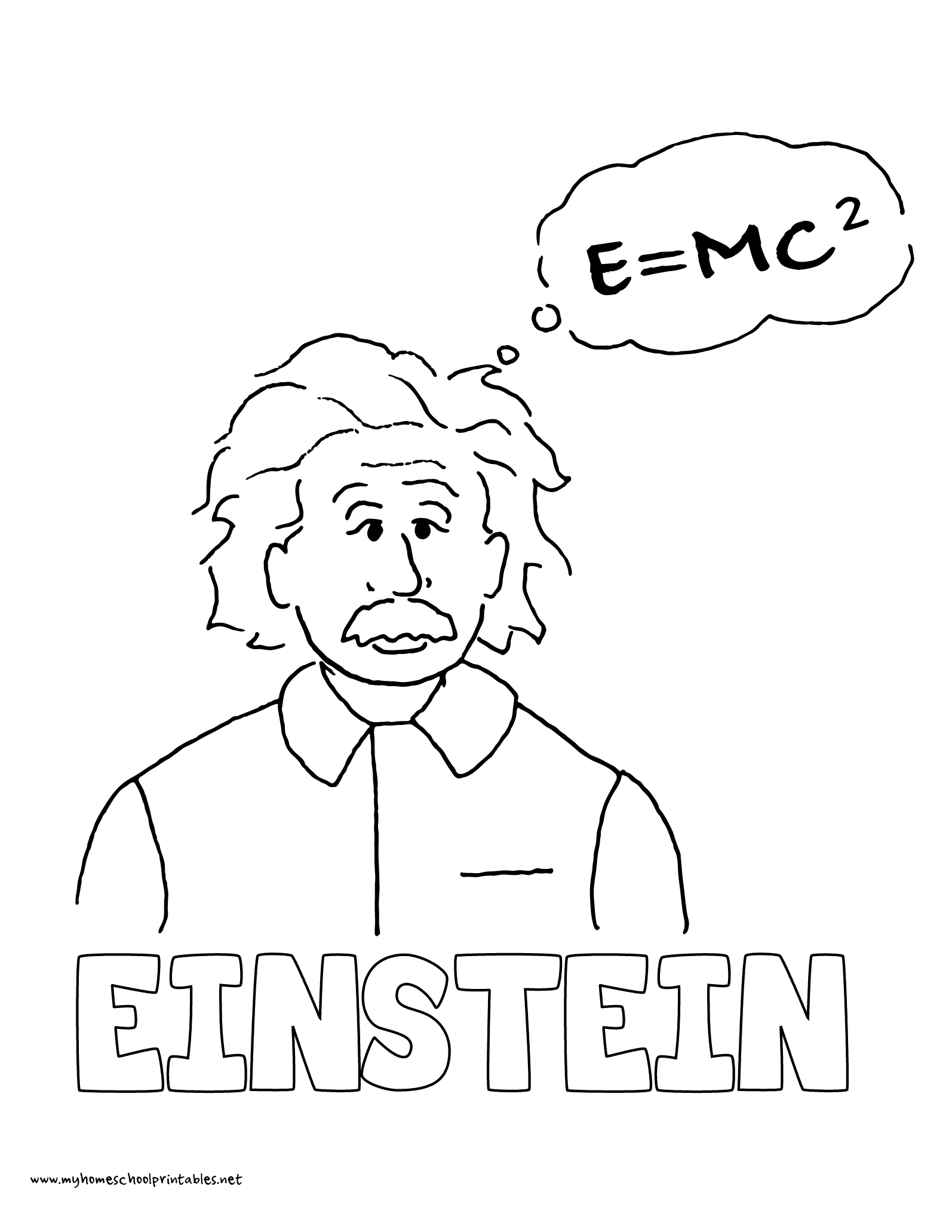 1594x2063 History Coloring Pages Volume 4 Albert Einstein
