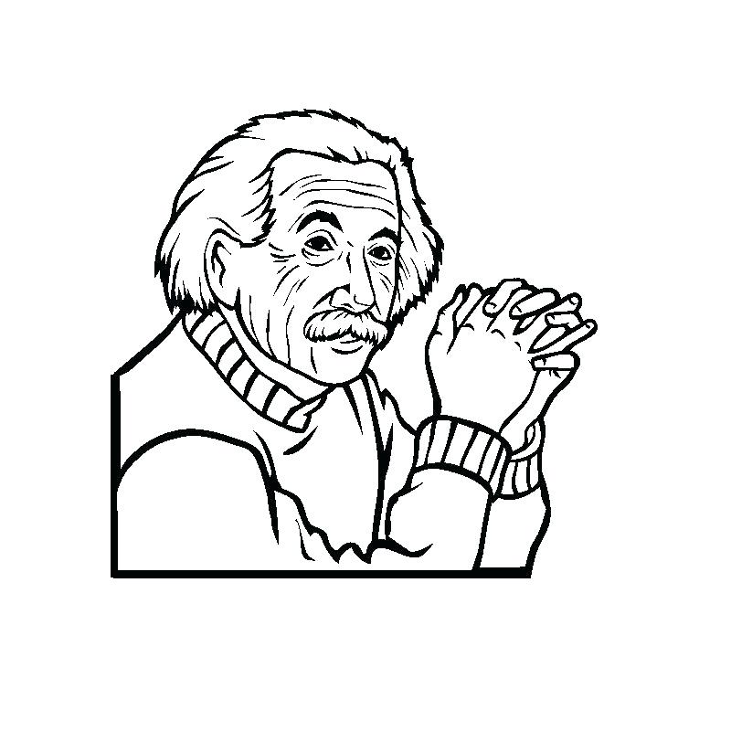 800x800 Albert Einstein Coloring Page Coloring Pages Charming Little