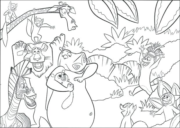 620x443 Madagascar Coloring Page Coloring Pages Party Time Alex The Lion