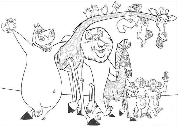 620x443 Alex's Friends Coloring Pages