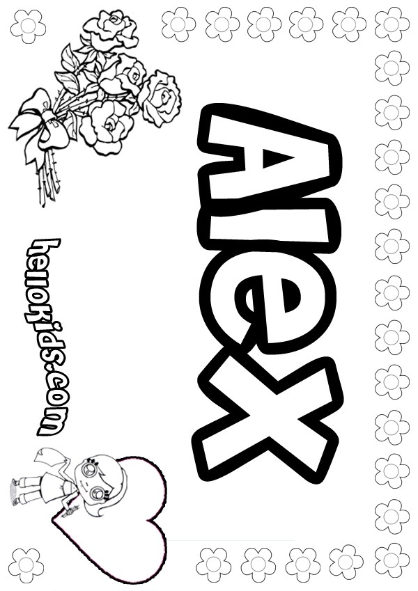 600x849 Alex Coloring Pages