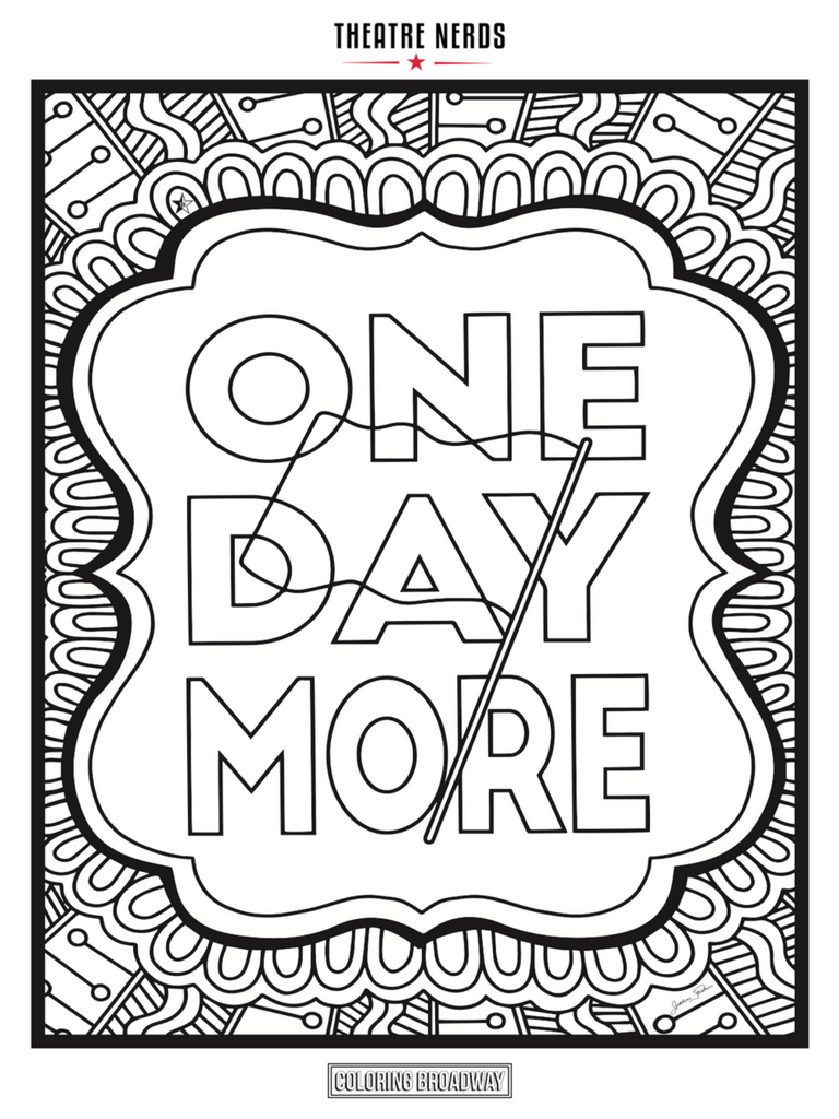 768x1024 Les Coloring Pages (4pck) Theatre Nerds Swag Shop