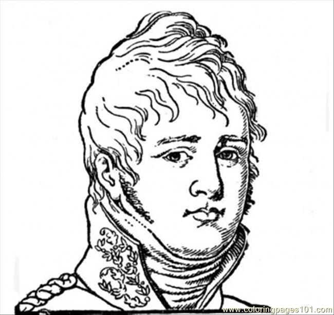 650x613 Tsar Alexander I Coloring Page