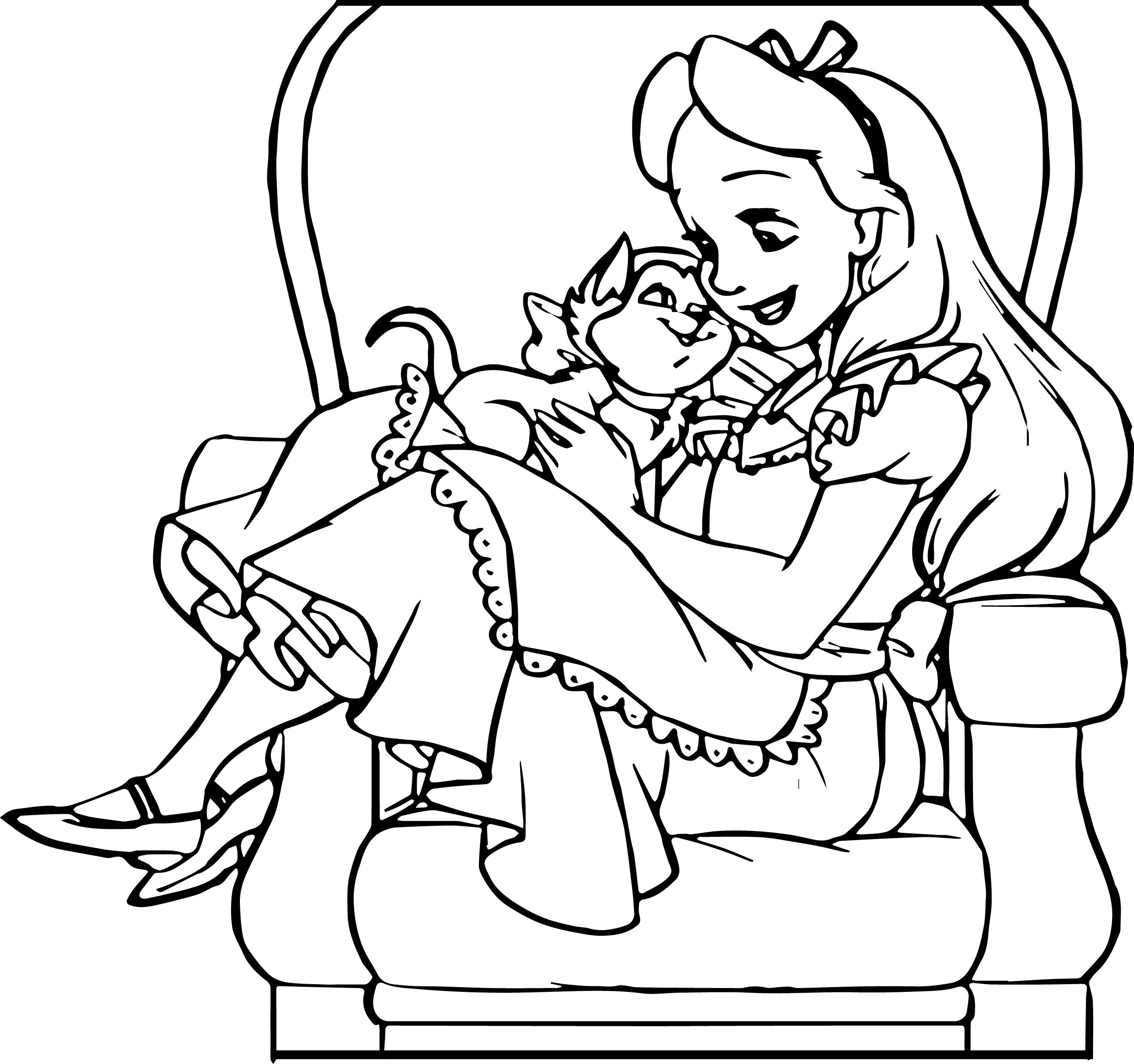 2642x2479 Alice In Wonderland Coloring Pages