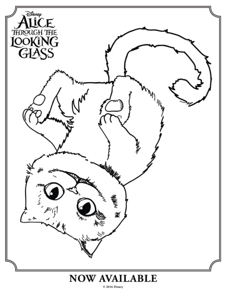460x600 Alice In Wonderland Colouring Pages