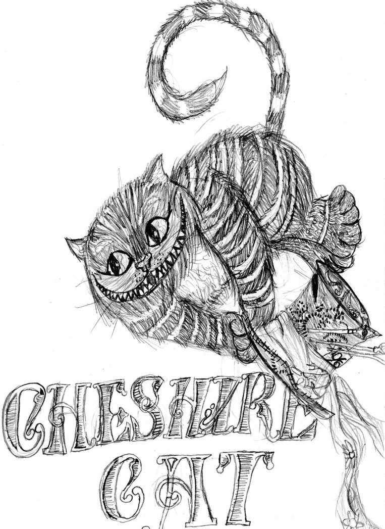 763x1047 Cat Coloring Pages For Cheshire