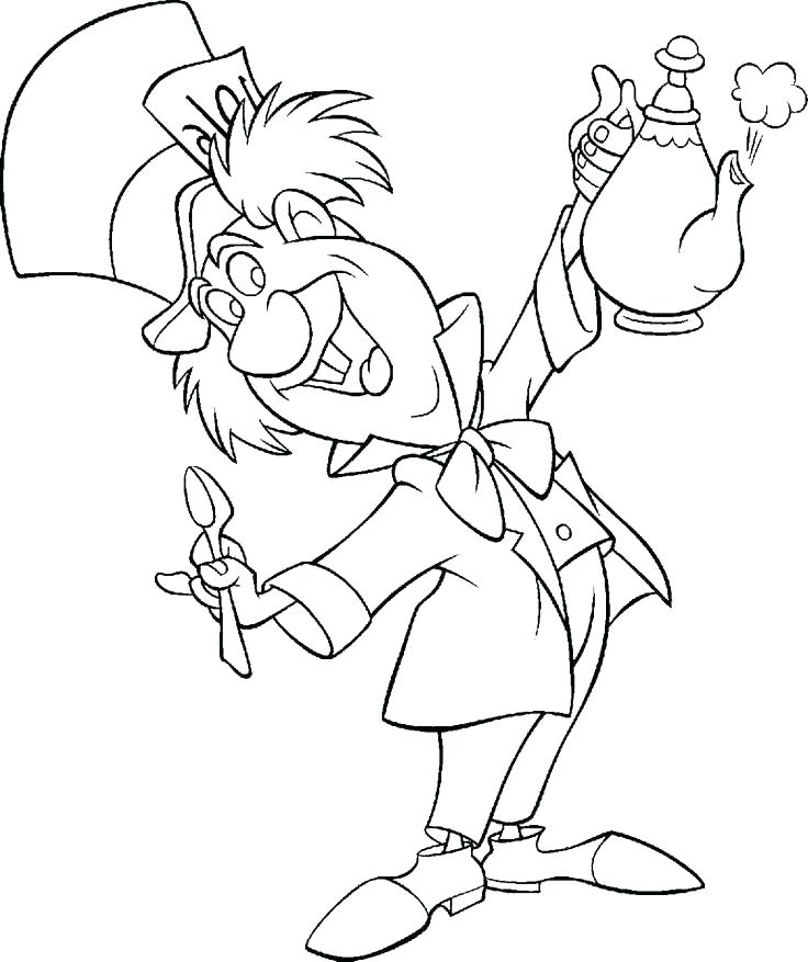 736x877 In Wonderland Coloring Page Wonderland Coloring Books