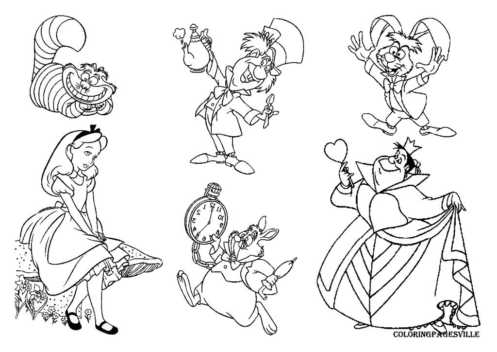 1024x724 Alice And Wonderland Coloring Pages Wonderland Coloring Pages