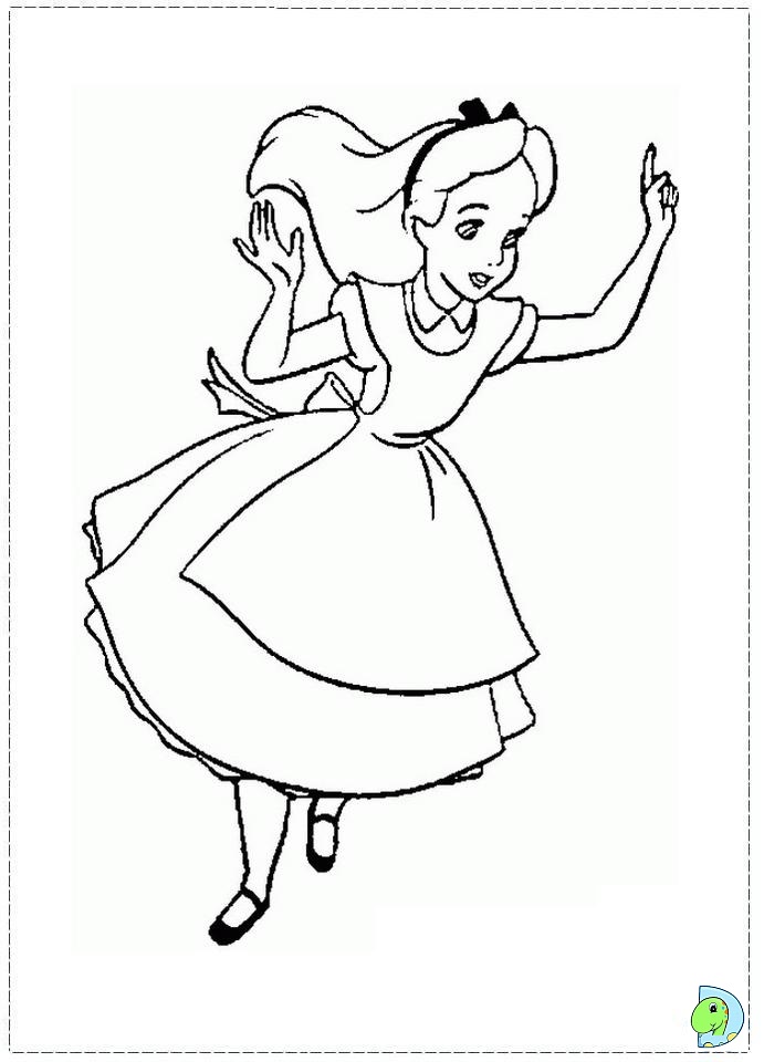 691x960 Alice Wonderland Coloring Pages