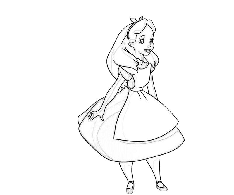 800x667 Top 96 Alice Coloring Pages