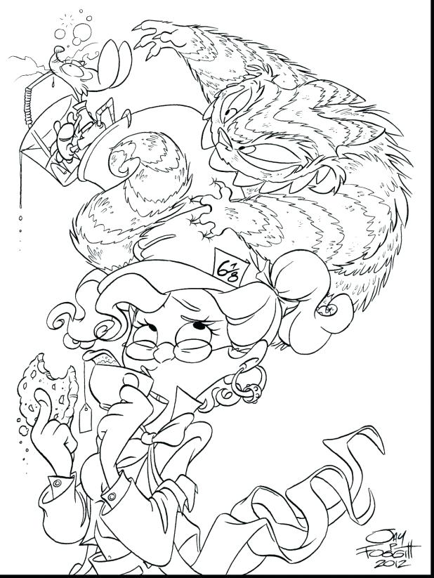 618x823 Tim Burton Coloring Pages Fabulous Mad Hatter Coloring Pages