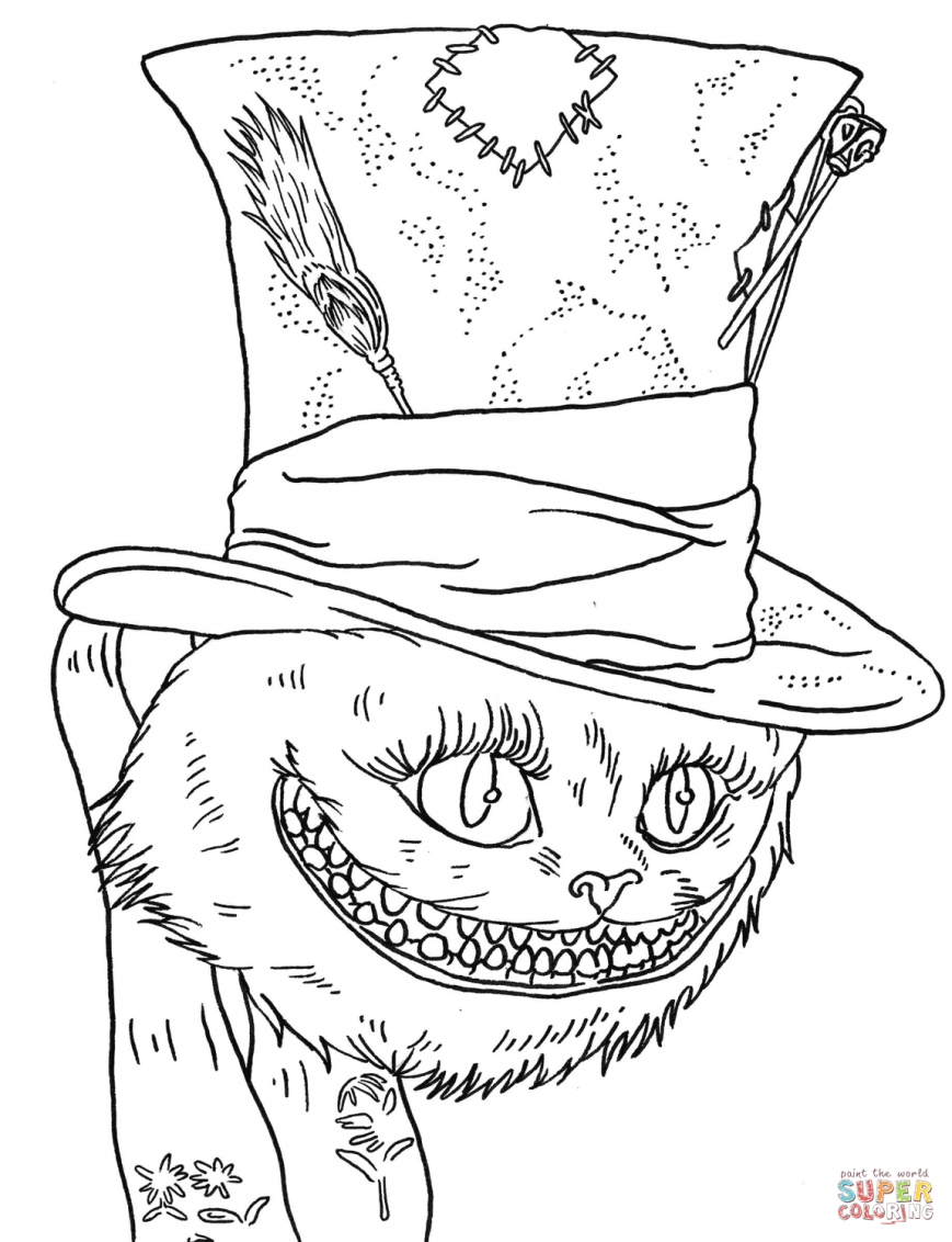 869x1132 Alice In Wonderland Coloring Pages Photo High Definition Print Out