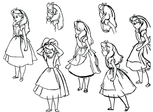 600x441 In Wonderland Coloring Pages Best In Wonderland In Wonderland