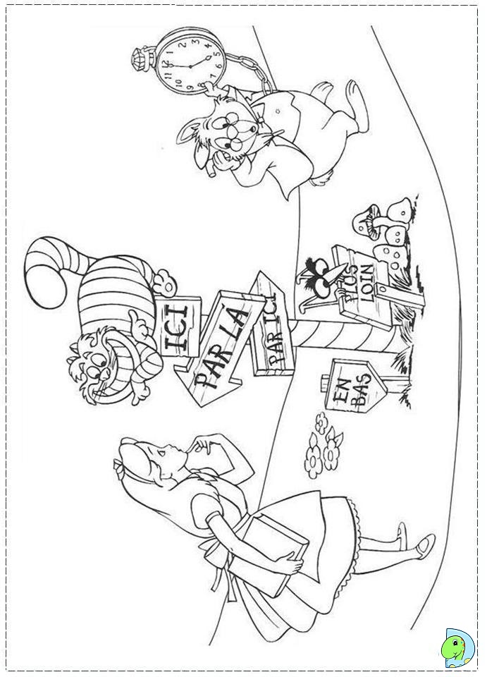 691x960 6 Fancy Alice In Wonderland Coloring Pages