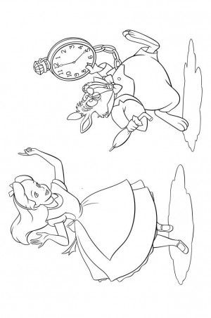 300x453 Alice In Wonderland 17 Alice In Wonderland Coloring Book