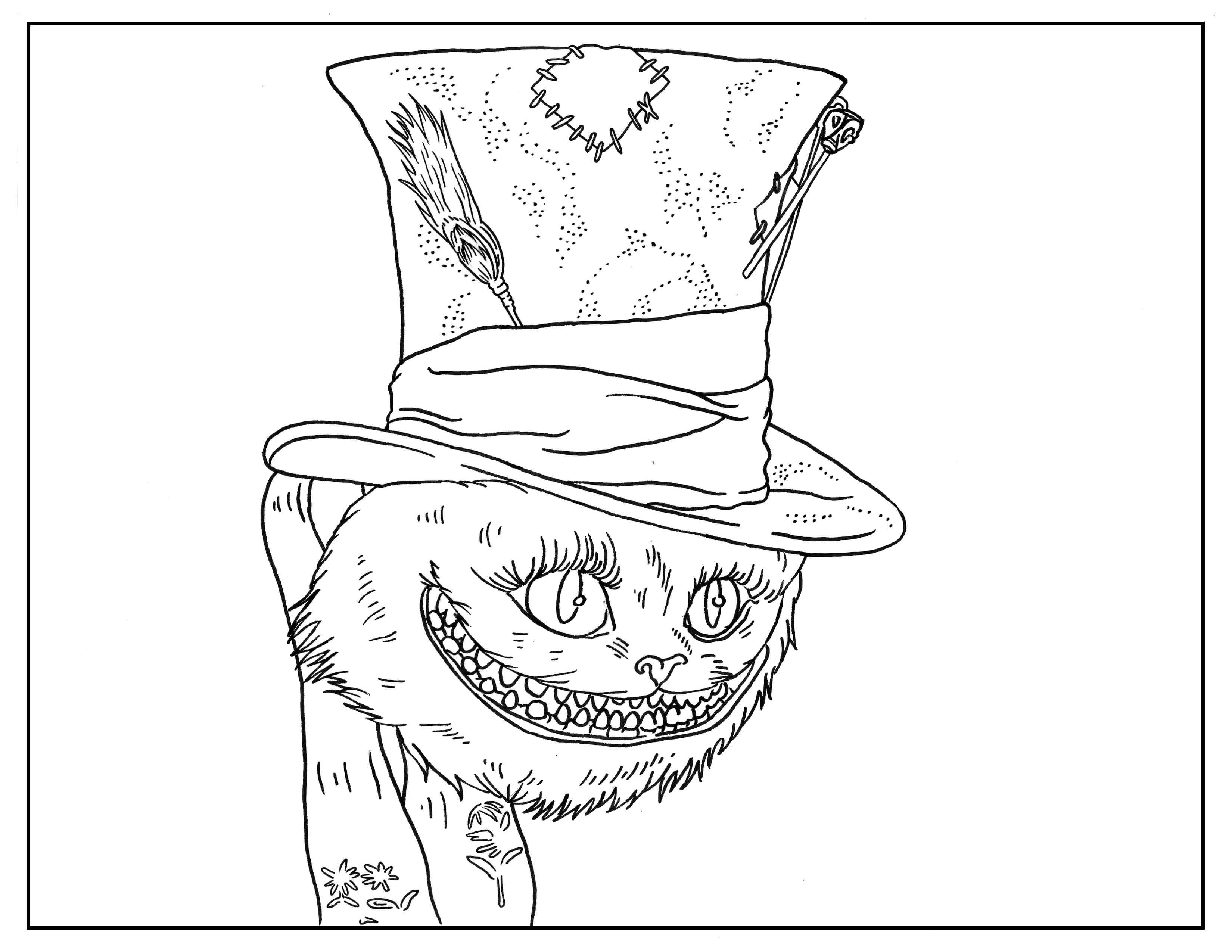 3300x2550 Amazing Coloring In Wonderland Pages For Kids Printable Of Alice