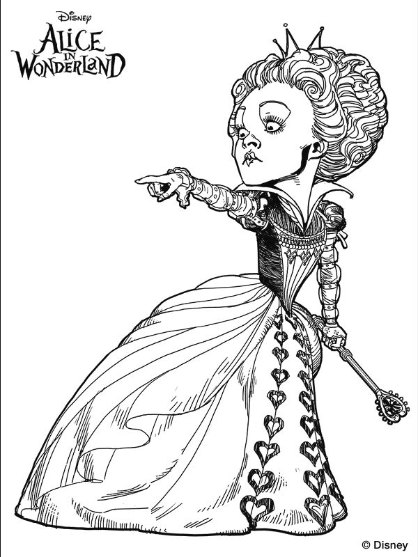 Alice In Wonderland Mad Hatter Coloring Pages