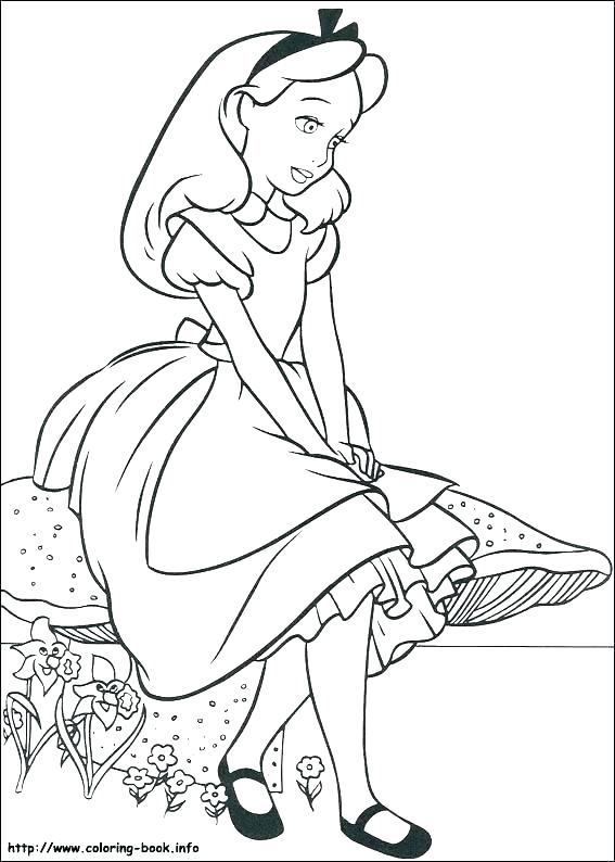 567x794 Mad Hatter Coloring Pages