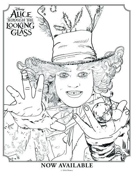 460x600 Alice In Wonderland Printable Coloring Pages In Wonderland