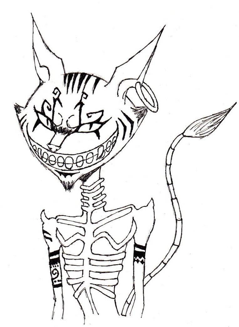 764x1045 Alice Madness Returns Cheshire Cat Sketch By Kyohyama