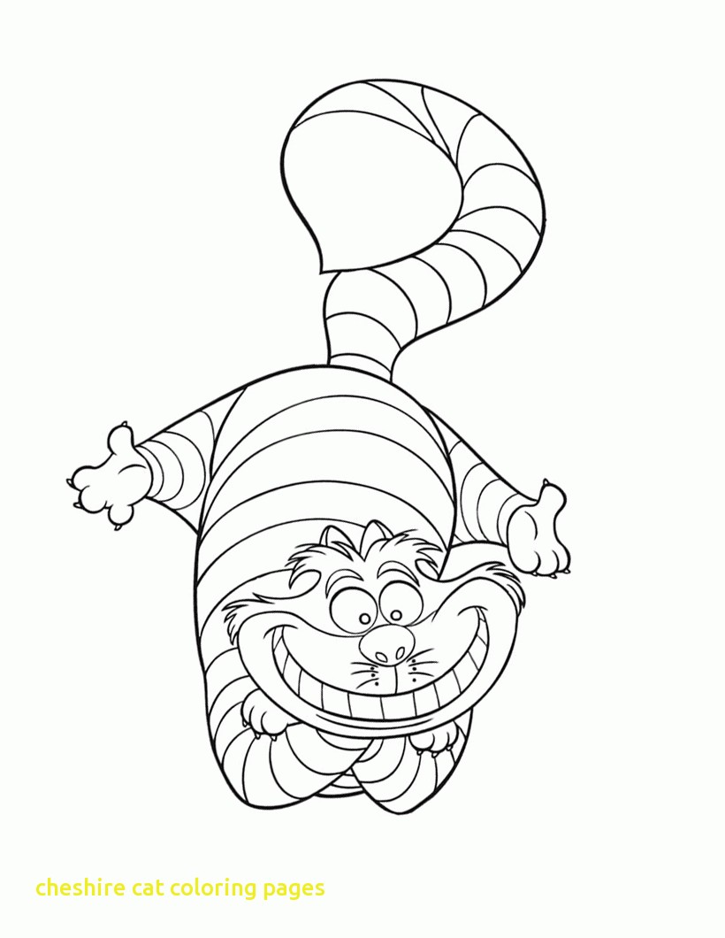 820x1060 Cheshire Cat Coloring Page