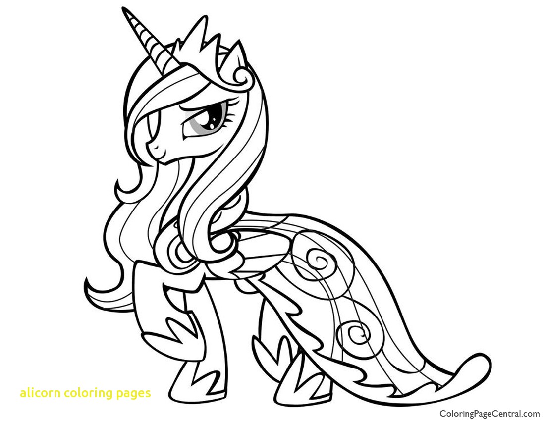 1100x850 Alicorn Coloring Pages With My Little Pony Princess Cadence 01