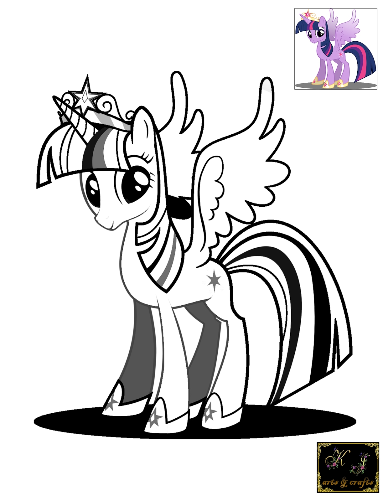 1223x1600 My Little Pony Coloring Pages Twilight Sparkle Alicorn Printable