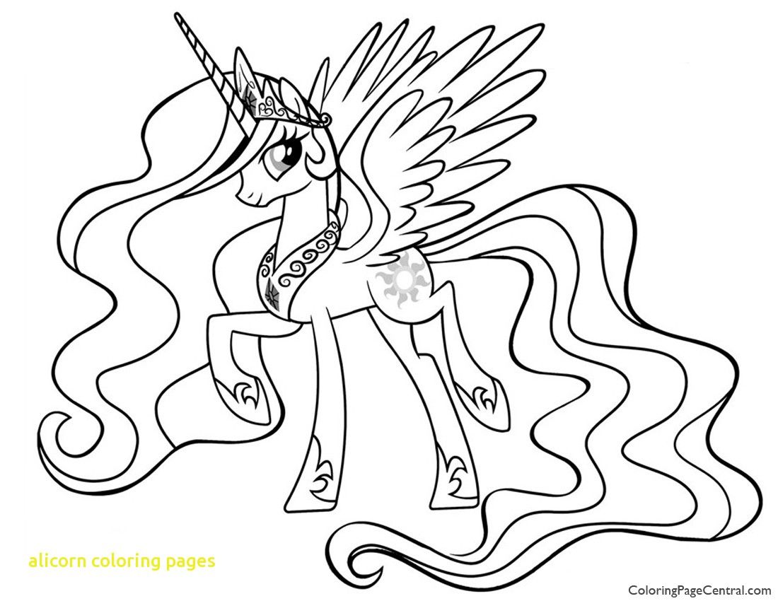1100x850 Alicorn Coloring Pages 2