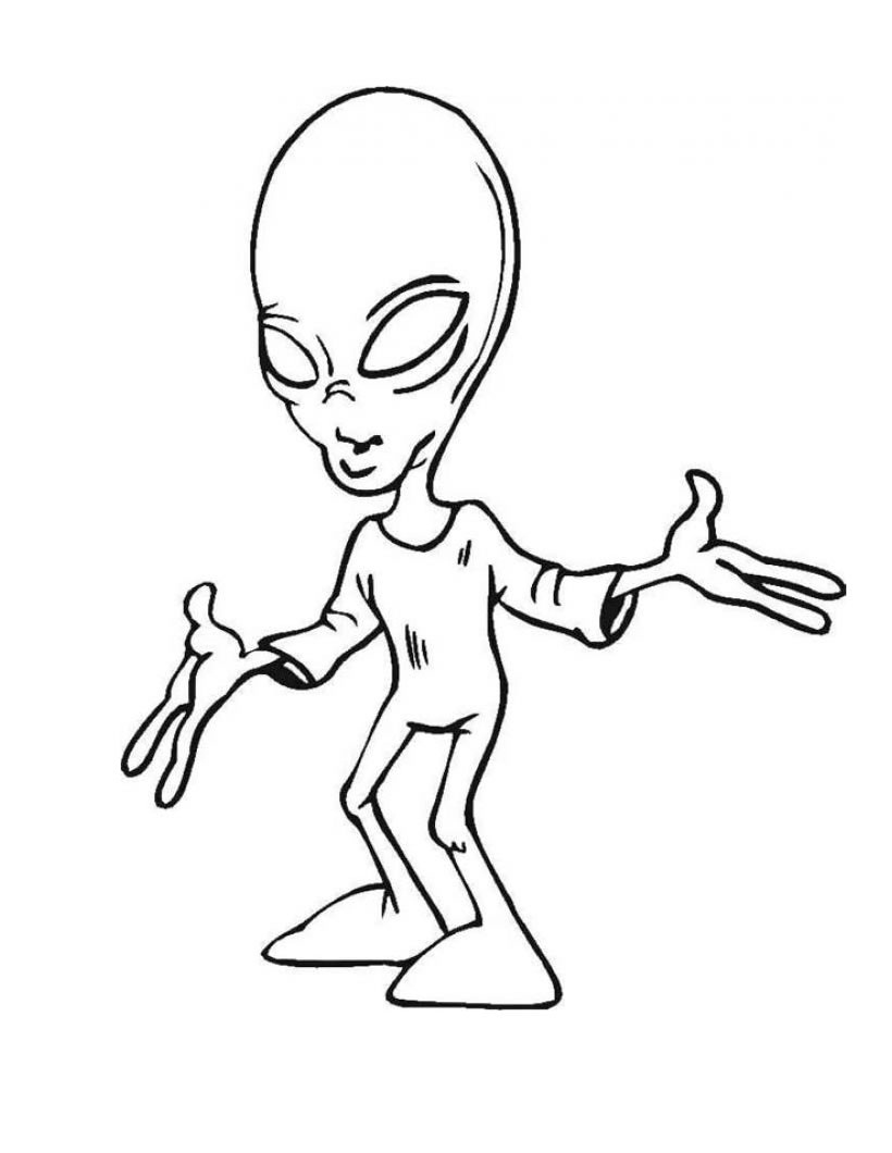 820x1060 Free Printable Alien Coloring Pages For Kids
