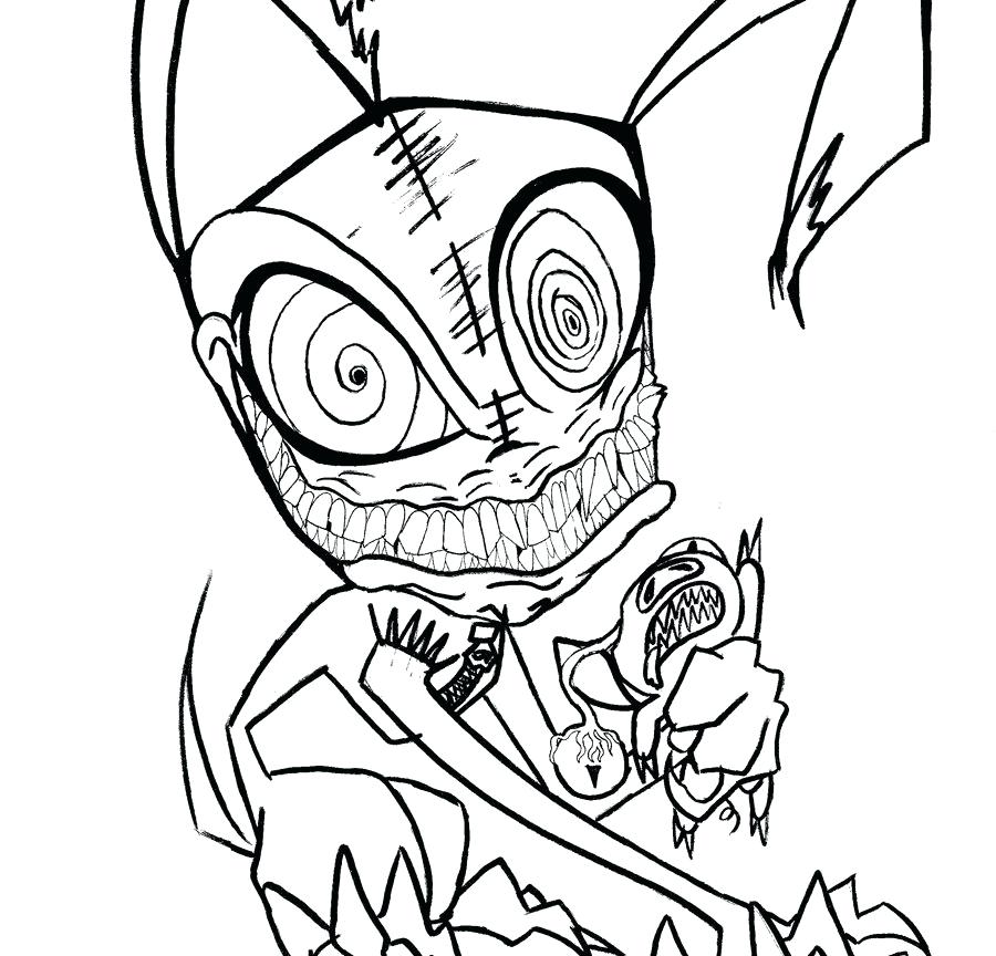 900x864 Scary Alien Coloring Pages Free Printable Scary Creepy Coloring