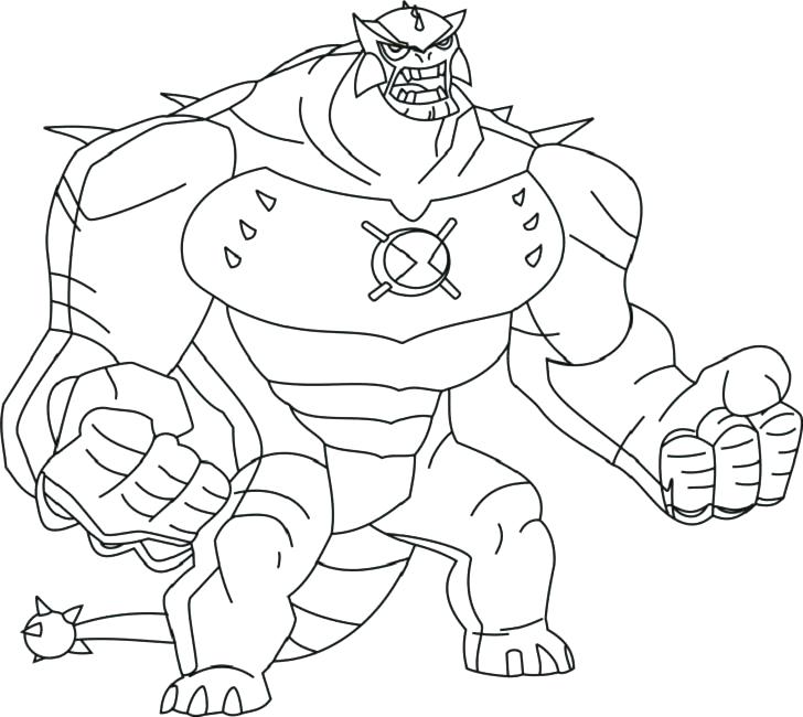 728x650 Ben 10 Alien Coloring Pages