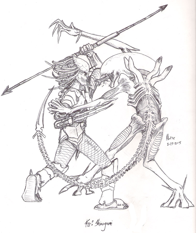809x960 Alien Vs Predator Coloring Pages