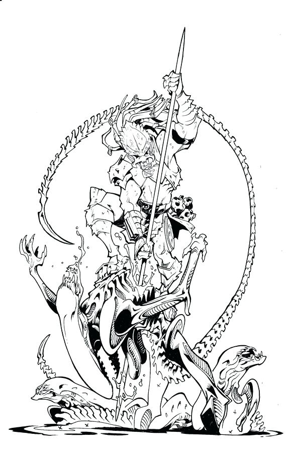 583x900 Predator Coloring Pages Alien Vs Predator Coloring Pages Alphabet